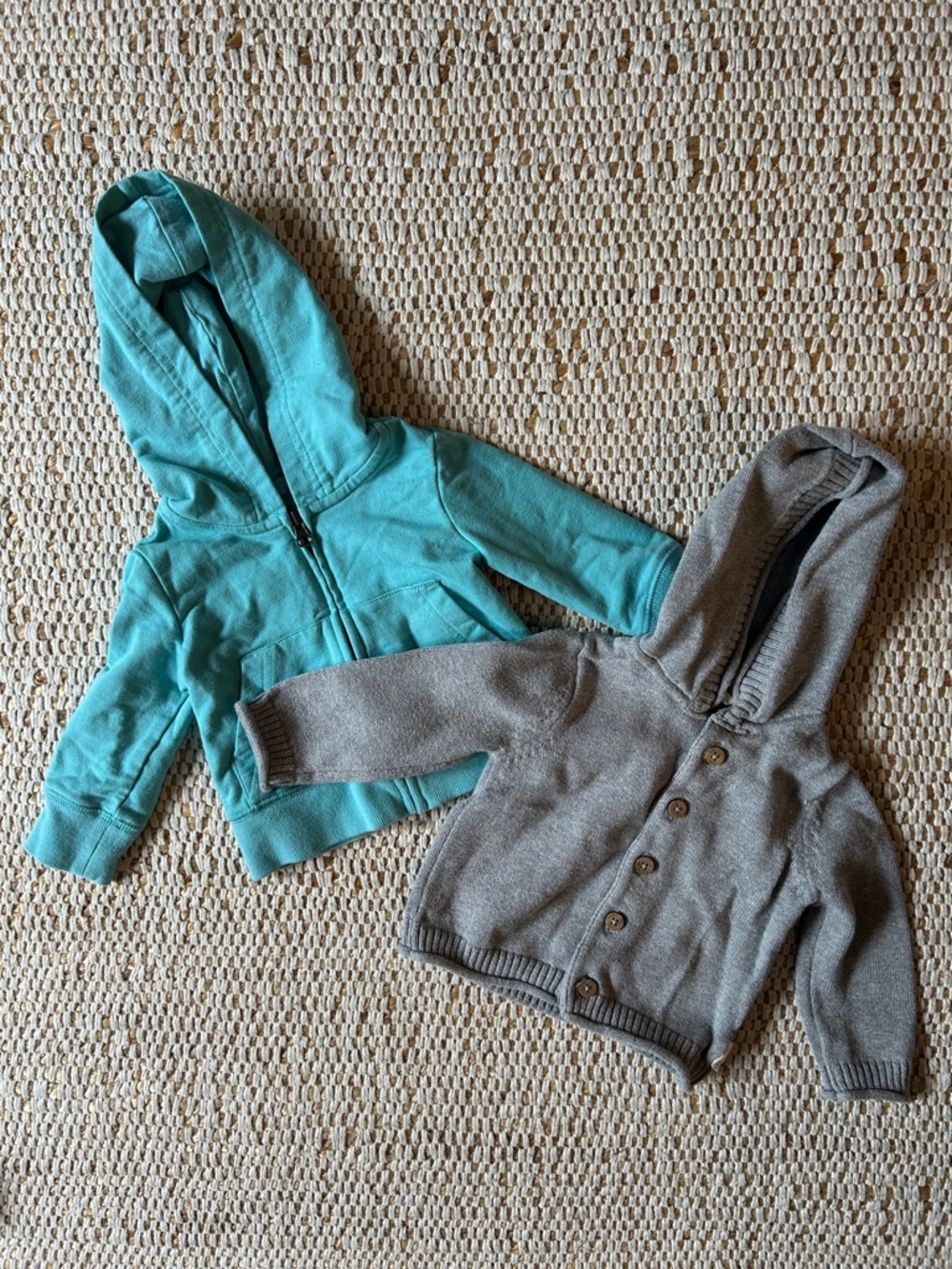 Primary & Burt’s Bees Baby hoodies bundle of 2